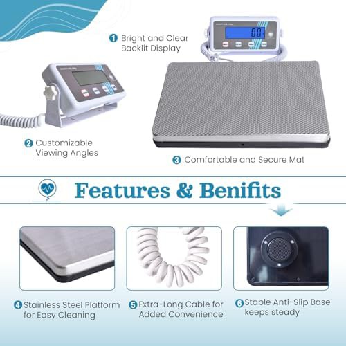 Extra wide body weight medical scale — photo 4