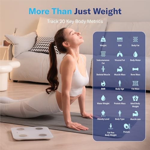 White color changing smart body scale — photo 4