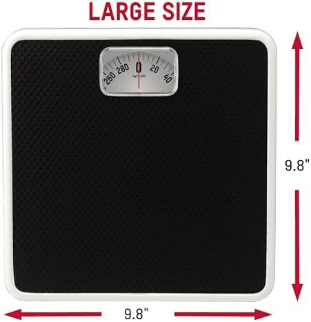 White analog dial bathroom scale — photo 3
