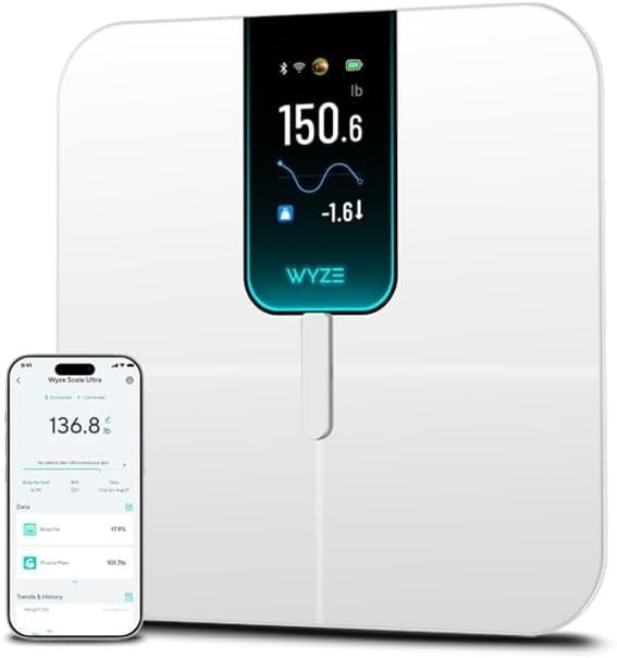 Smart scale with color display and bluetooth