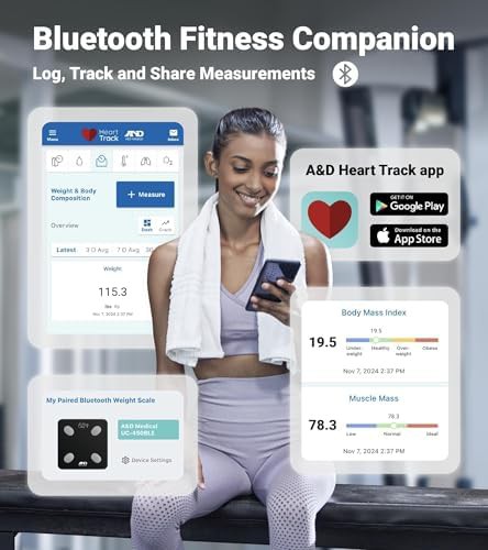 Bluetooth digital scale tracking seven biometrics — photo 3