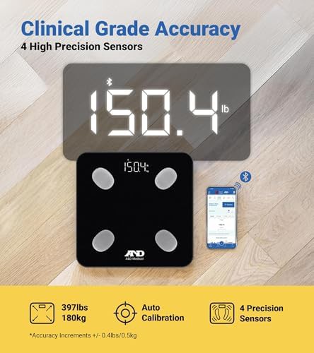 Bluetooth digital scale tracking seven biometrics — photo 4
