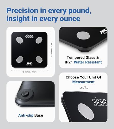 Bluetooth digital scale tracking seven biometrics — photo 5