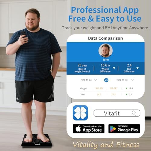 Smart Black Glass Scale with High Capacity — photo 3