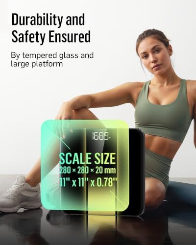 Digital bathroom scale with clear led backlight — photo 3