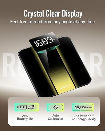 Digital bathroom scale with clear led backlight — photo 4