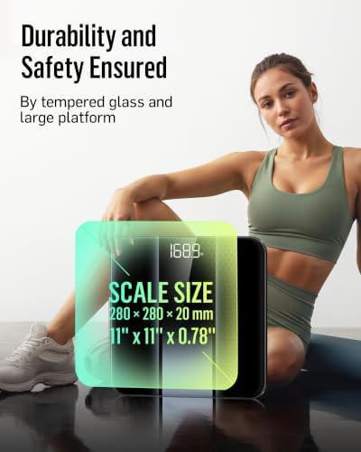 Silver digital scale with tempered glass platform — photo 3