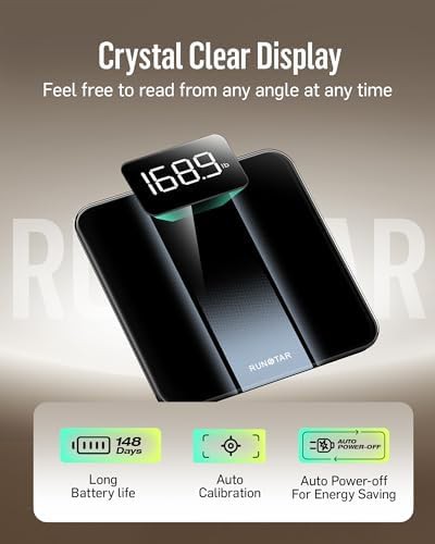 Silver digital scale with tempered glass platform — photo 4
