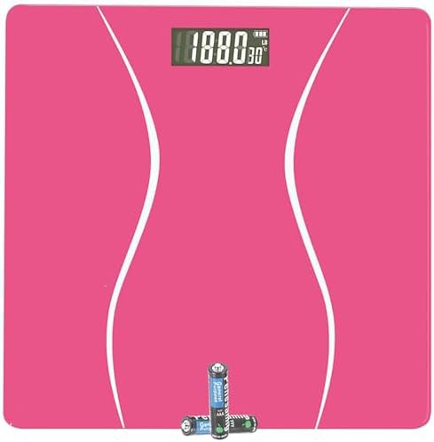 Pink digital scale for body weight