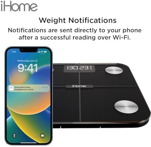 iHome black smart wifi body weight scale — photo 4