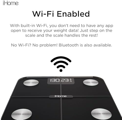 iHome black smart wifi body weight scale — photo 5