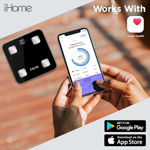 iHome black smart bluetooth body weight scale — photo 3