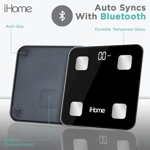 iHome black smart bluetooth body weight scale — photo 5