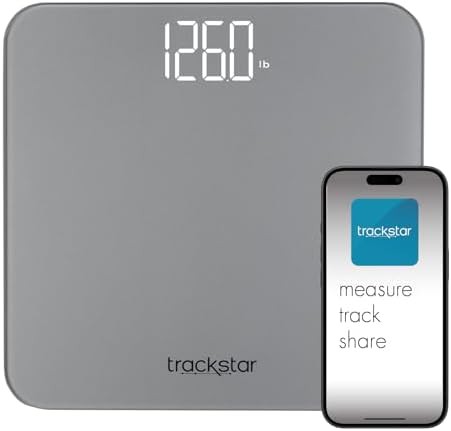 Silver Bluetooth digital scale with tempered glass
