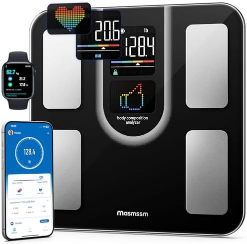 Smart scale with heart rate and BMI tracking