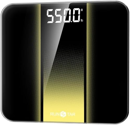 Extra wide body weight scale with large numbers