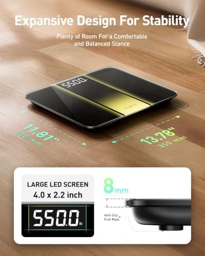 Extra wide body weight scale with large numbers — photo 3