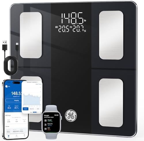 GE smart scale with bluetooth and large display