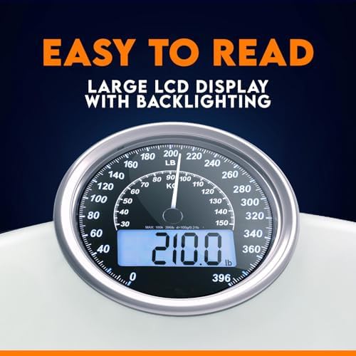 Hybrid Analog and Digital White Glass Scale — photo 4