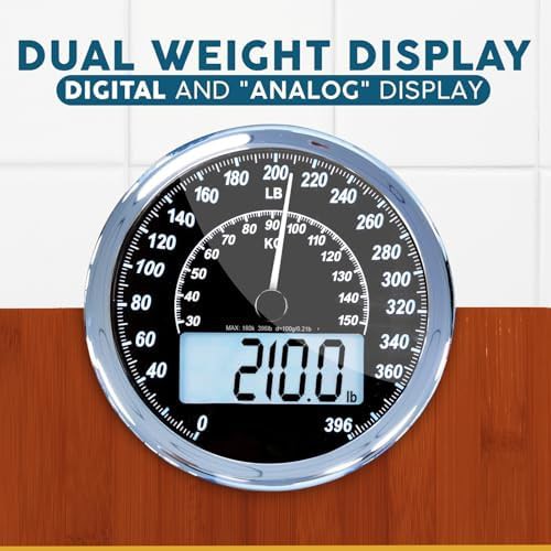 Hybrid Analog and Digital Dark Wood Scale — photo 3