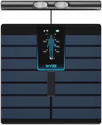 Black bodyscan smart scale with handle