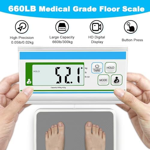 Medical grade floor scale with digital display — photo 4