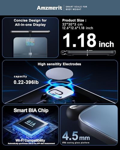 Dark gray eight electrode smart scale — photo 5