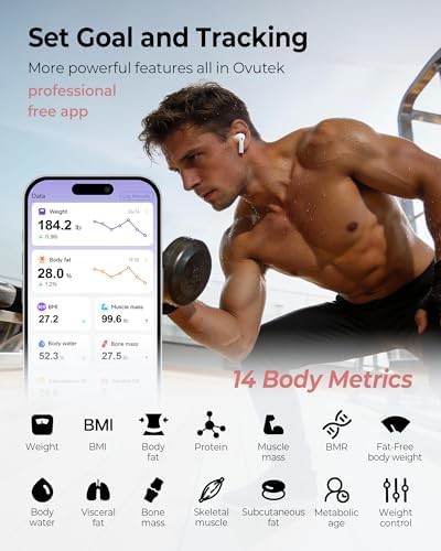 Pink smart scale for body fat and bmi — photo 5