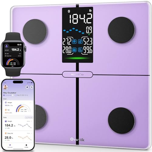Smart bathroom scale BMI sync