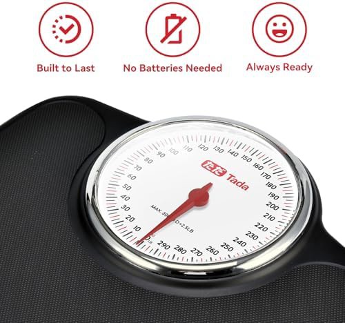 Analog bathroom scale with non-slip platform — photo 4