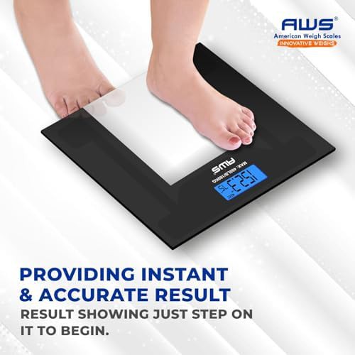 Clear glass low profile digital scale — photo 4