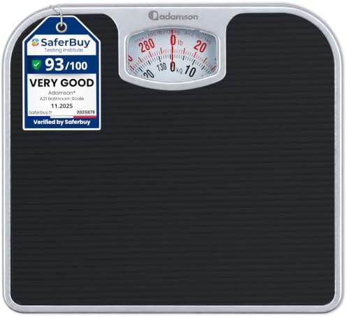 Silver compact analog 300 lb scale