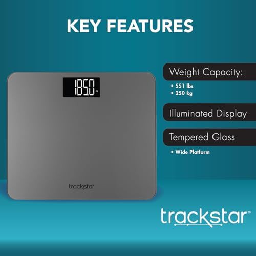 Silver wide platform bluetooth digital scale — photo 4