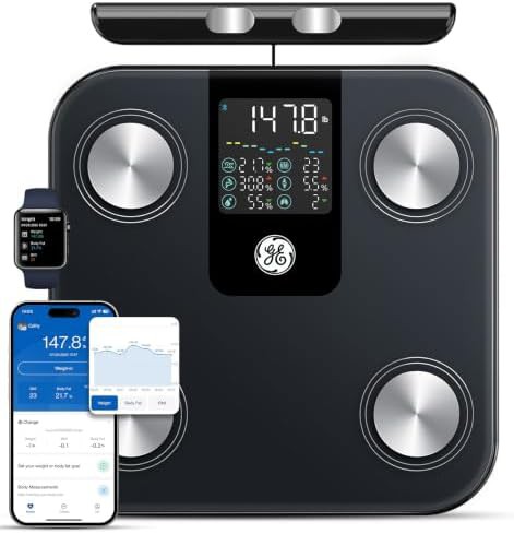 GE full-body composition analysis black scale