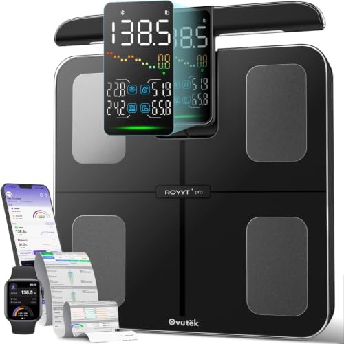 Smart body composition scale with 500lb capacity