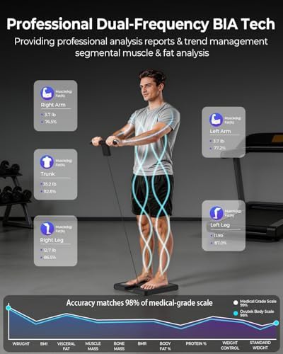 Smart body composition scale with 500lb capacity — photo 3