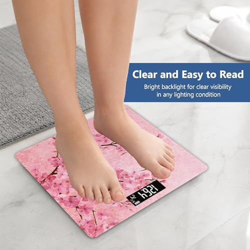 Pink cherry blossom floral digital scale — photo 4