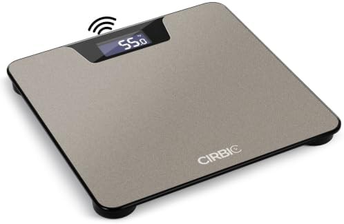 Cirbic talking scale with gray nonslip surface