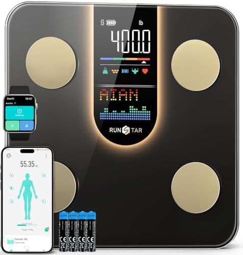 Smart body fat scale with eight in one screen